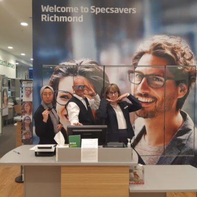 Specsavers employees pictured in the Specsavers Richmond store.